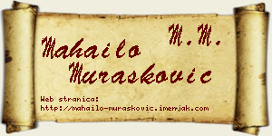 Mahailo Murašković vizit kartica